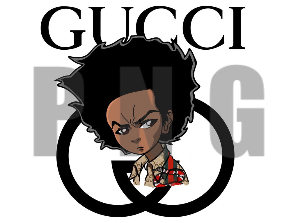 Digital PNG Boondocks Gucci