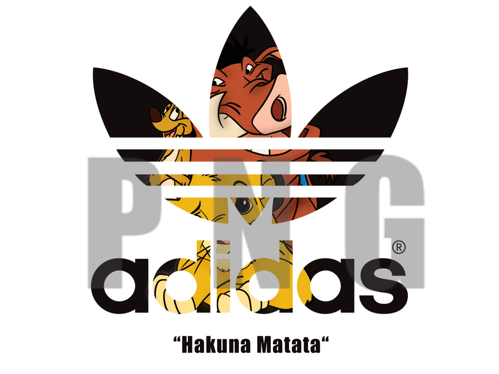 Digital PNG Hakuna Matata Adidas