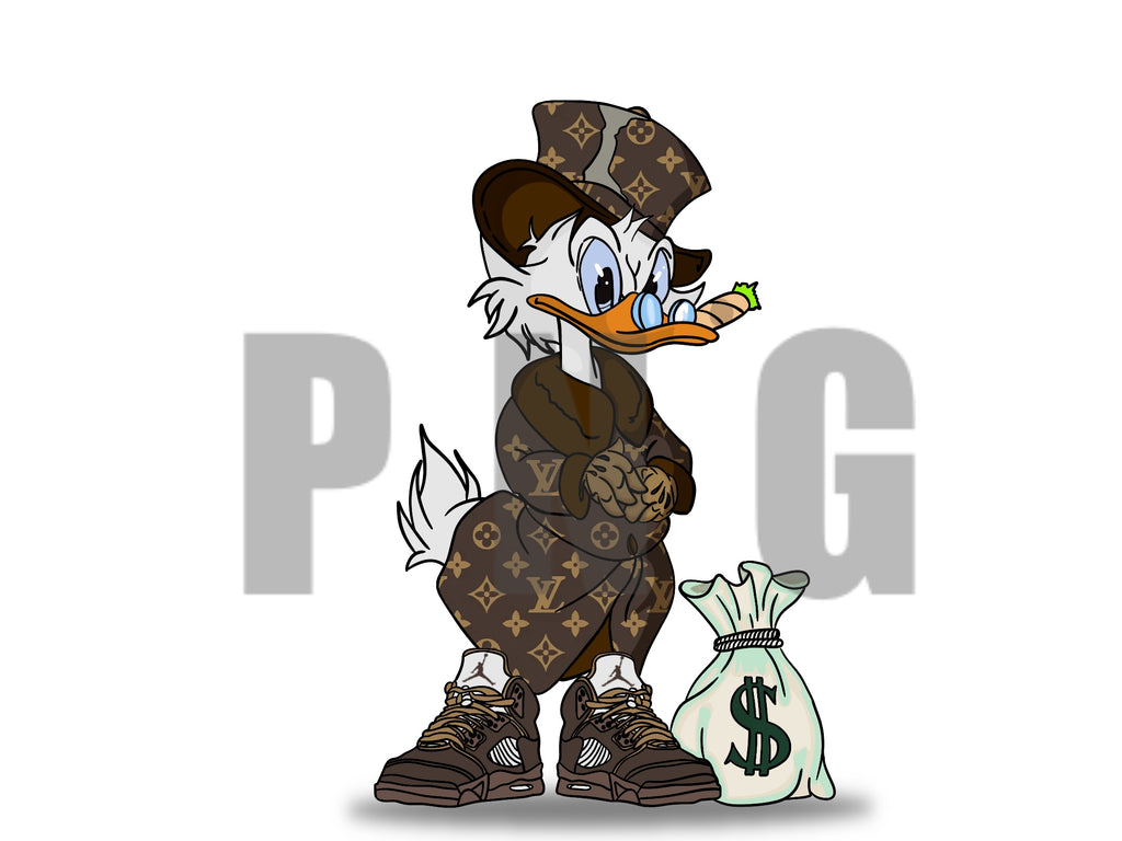 Digital PNG Scrooge Duck LV